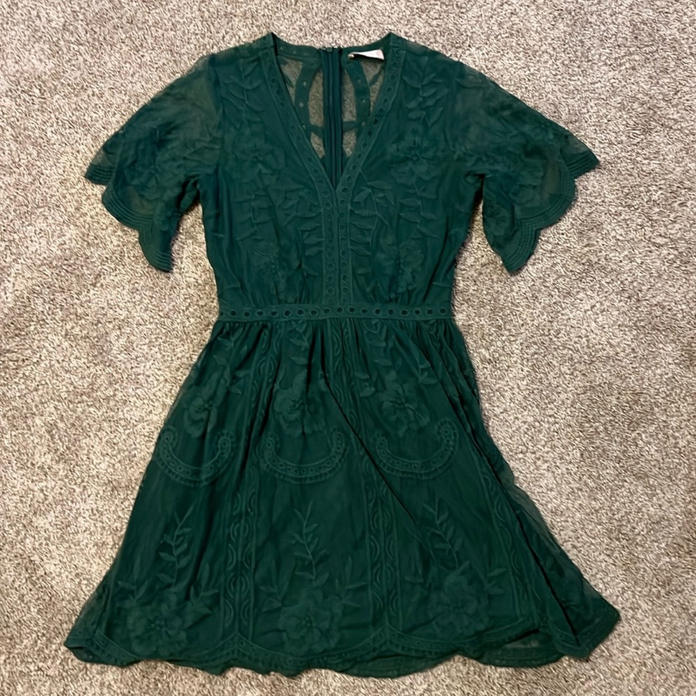 Altar’d State Embroidered mini dress- S